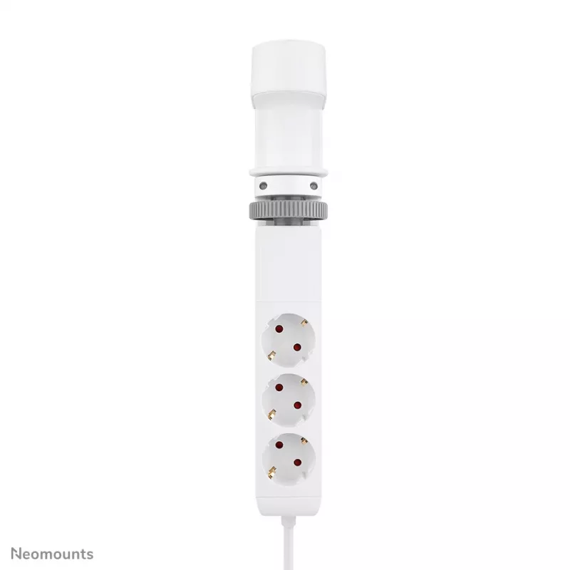 Neomounts DS22-840WH6 galda kontaktligzda ar skavu un USB-C / USB-A portiem – ātra uzlāde