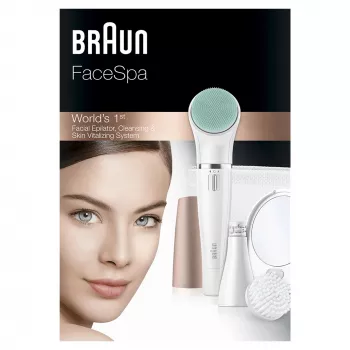 Sejas epilators Braun FaceSpa 851V Zelta Balts
