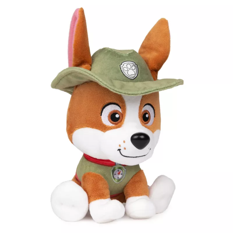 GUND PAW Patrol Tracker Plīša Rotaļlieta, Oficiālā Rotaļlieta no Populārā Multfilmas, Pildīts Dzīvnieks Vecumam no 1 Gada, 15 cm