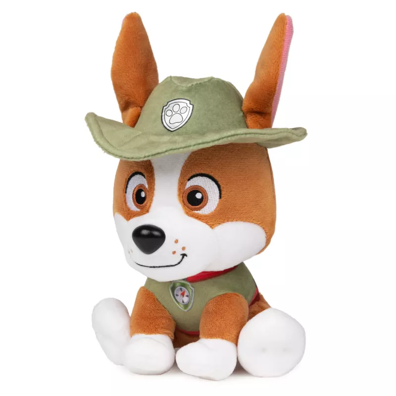GUND PAW Patrol Tracker Plīša Rotaļlieta, Oficiālā Rotaļlieta no Populārā Multfilmas, Pildīts Dzīvnieks Vecumam no 1 Gada, 15 cm