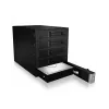 ICY BOX - IB-565SSK - Backplane, 5x SATA 3,5 HDD für 3x 5,25 Schacht, Hot Swap, trägerlos - black