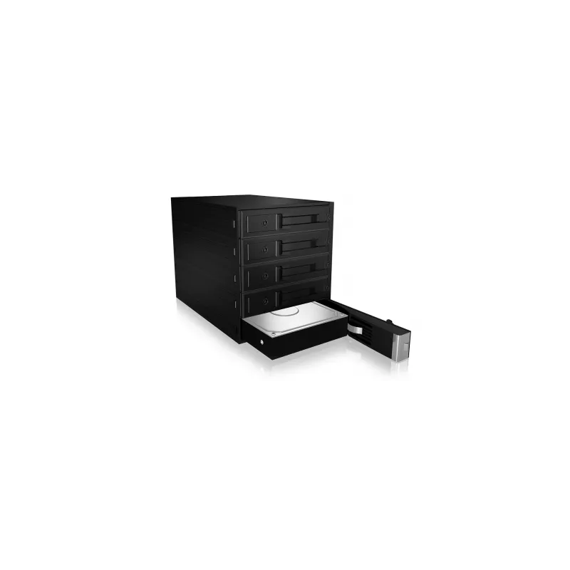 ICY BOX - IB-565SSK - Backplane, 5x SATA 3,5 HDD für 3x 5,25 Schacht, Hot Swap, trägerlos - black