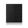 ICY BOX - IB-565SSK - Backplane, 5x SATA 3,5 HDD für 3x 5,25 Schacht, Hot Swap, trägerlos - black