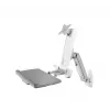ICY BOX IB-MS600-W mobilais monitora un tastatūras statīvs 61 cm (24 inch) pelēks, sudrabs, balts