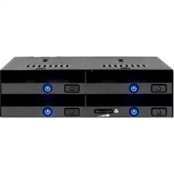 Icy Dock MB014SP-B R1 melns – noņemams rāmis 1x 3.5 collu SATA diskam, karstā nomaiņa