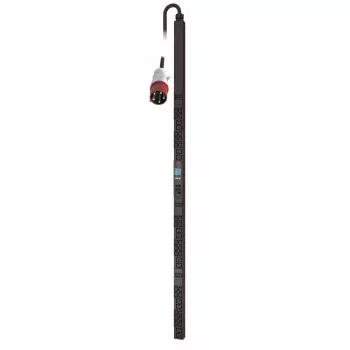 APC NetShelter Metered Rack PDU AP8886, 0U, 3-fāzes, 22kW 230V 32A vai 17.3kW 230V 24A, 30x C13 un 12x C19 kontaktligzdas, IEC 309 3P+N+PE vads