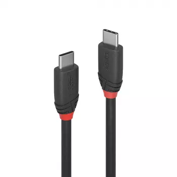 Lindy 1,5m USB 3.2 Type C uz C kabelis, 20Gbps, Melns