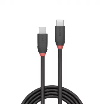 Lindy 1,5m USB 3.2 Type C uz C kabelis, 20Gbps, Melns