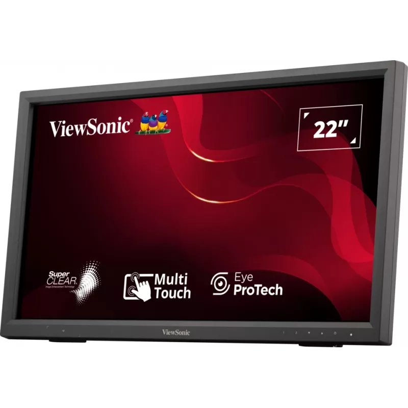 ViewSonic TD2223-2 22 inch LCD monitors ar skārienekrānu Full HD melns