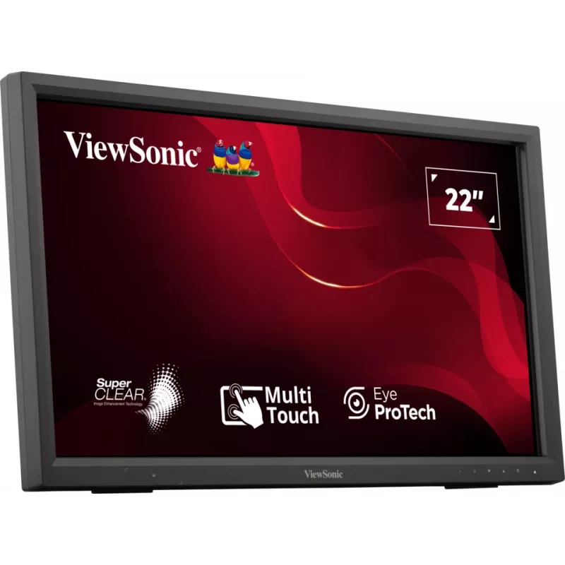 ViewSonic TD2223-2 22 inch LCD monitors ar skārienekrānu Full HD melns