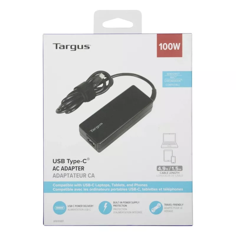Targus APA108EU lādētājs USB-C PD 100 W melns