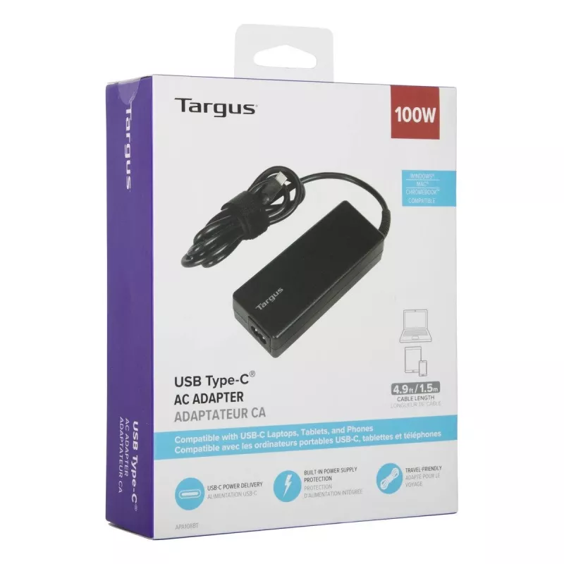Targus APA108EU lādētājs USB-C PD 100 W melns