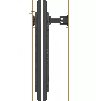 iiyama MD-WM0001 sienas stiprinājums signāla displejiem 165,1 cm (65 collas) Melns