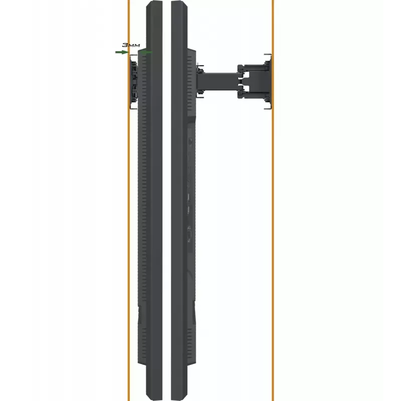 iiyama MD-WM0001 sienas stiprinājums signāla displejiem 165,1 cm (65 collas) Melns