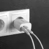 Lādētājs iekštelpām Lindy 73413 — universāls AC 100–240V, izeja 12V 3A, USB-A + USB-C, balts