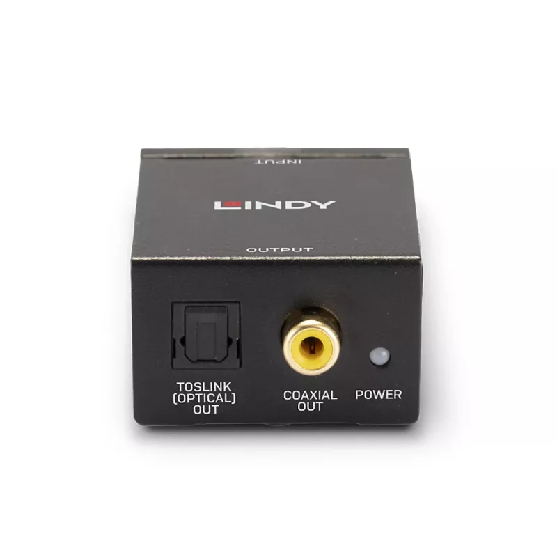 Pārveidotājs Phono uz TosLink (optisko) un koaksiālo ADC Lindy 70309