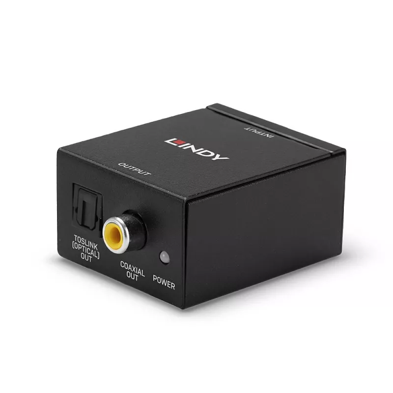 Pārveidotājs Phono uz TosLink (optisko) un koaksiālo ADC Lindy 70309