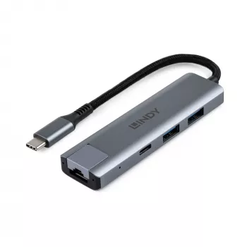 Lindy USB 3.2 Gen 2 Type C Hubs ar Gigabit Ethernet 43422