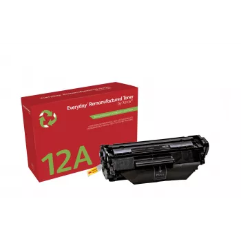 Everyday™ Mono Remanufactured Toner no Xerox, saderīgs ar HP 12A (Q2612A), standarta ietilpība