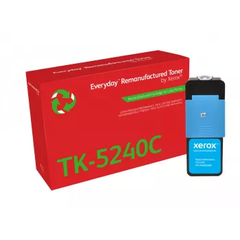 Everyday™ Cyan Remanufactured Toner by Xerox saderīgs ar Kyocera TK-5240C, standarta ietilpība