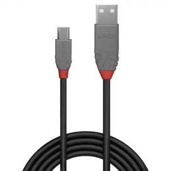 Lindy 1 m USB 2.0 Type A uz Micro-B kabelis, Anthra Line