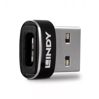 USB 2.0 zema profila Type A uz C adapteris Lindy 41884