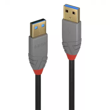 Lindy 1m USB 3.2 A-A kabelis, 5Gbps, Anthra Line