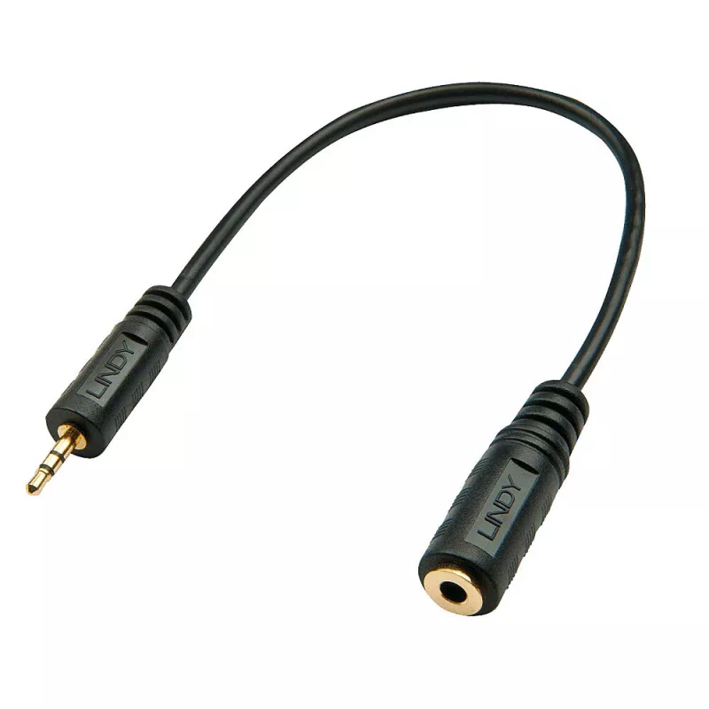 Lindy 2,5mm vīrišķais uz 3,5mm sievišķo audio adapteris