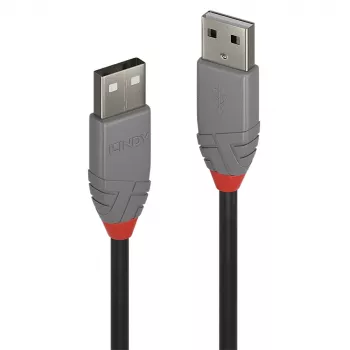 Lindy 0,5 m USB 2.0 A-A kabelis, Anthra Line