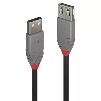 Lindy 3m USB 2.0 A tipa pagarinājuma kabelis, Anthra Line
