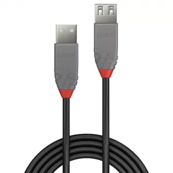 Lindy 3m USB 2.0 A tipa pagarinājuma kabelis, Anthra Line