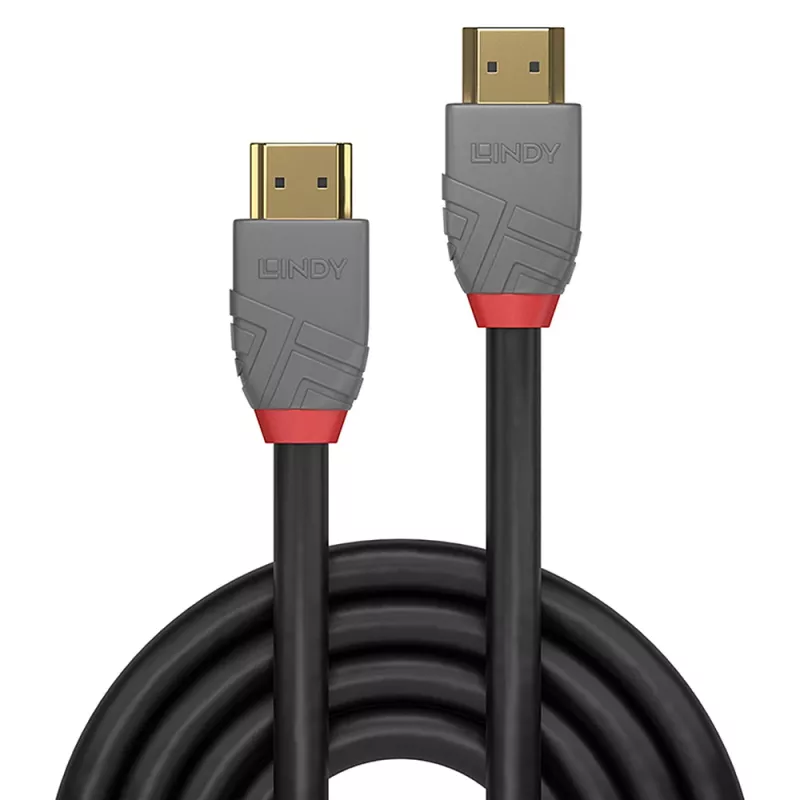 Lindy 0.5m HDMI kabelis, Anthra Line, 4K@60Hz
