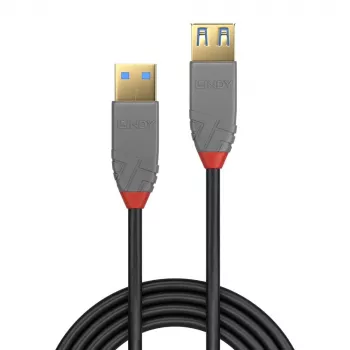 Lindy 1m USB 3.2 Type A pagarinātājkabelis, 5Gbps, Anthra Line