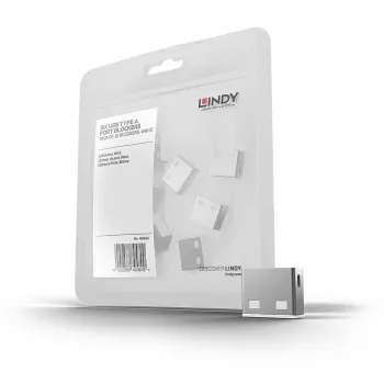 Lindy USB Port Blocker (bez atslēgas) 10 gab. balts