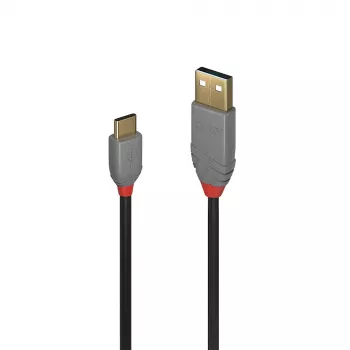 Lindy 1 m USB 2.0 A–C kabelis, Anthra Line