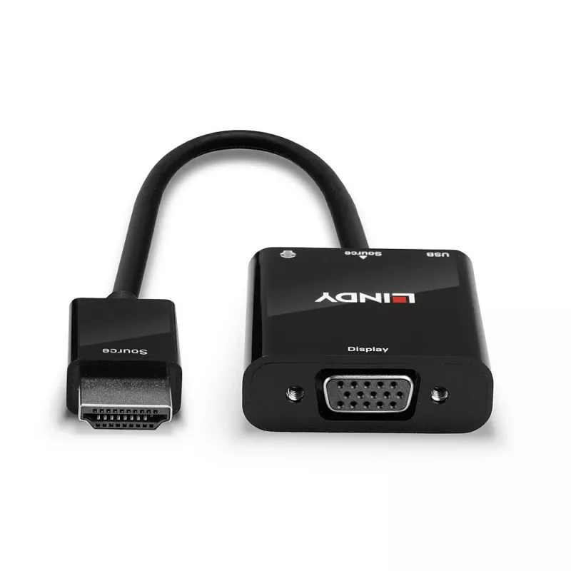 HDMI uz VGA un Audio Pārveidotājs Lindy 38285