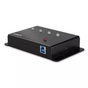 USB centrmezgls Lindy 4 Portu USB 3.0 Metāla