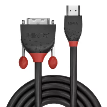 Lindy 3m HDMI–DVI kabelis, Black Line