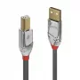 Lindy 0.5m USB 2.0 A uz B kabelis, Cromo Line