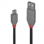 Lindy 0.2m USB 2.0 Type A uz Micro-B kabelis, Anthra Line