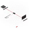 Lindy 50m HDMI 4K30 Repeater, HDCP 2.2, AV uztvērējs, Vadu, Melns