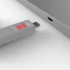 Lindy USB Type C porta bloķētājs ar atslēgu, 4 gab., rozā