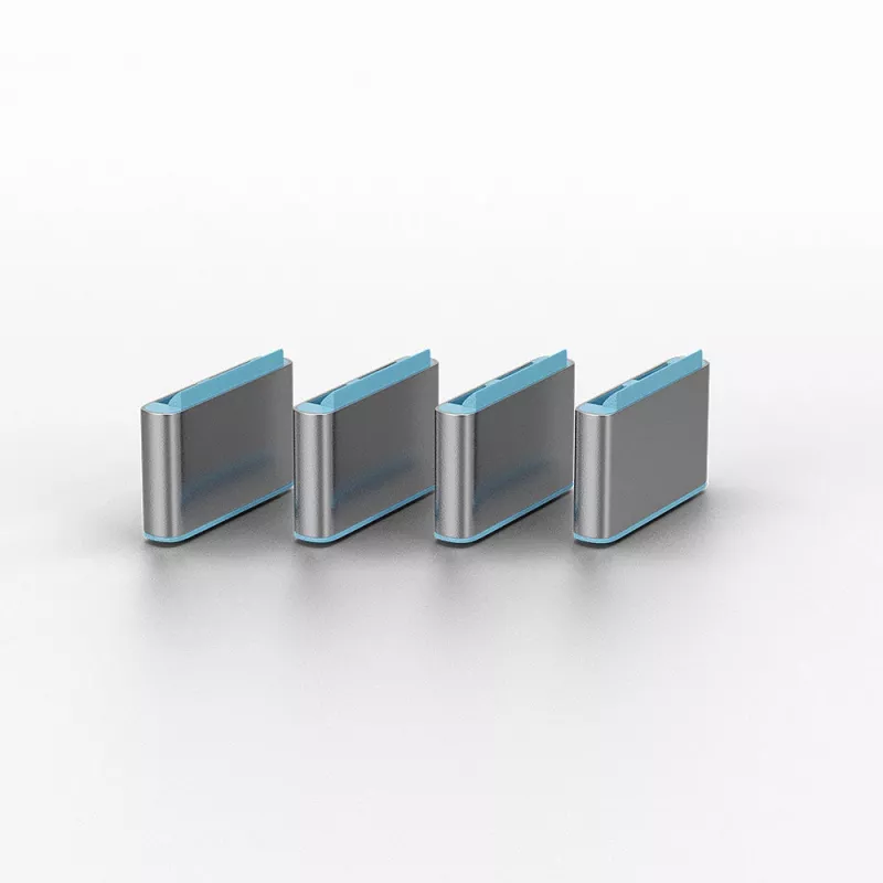 Lindy USB Type-C porta bloķētājs ar atslēgu 4 gab. zils