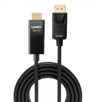 Lindy 1m aktīvais DisplayPort–HDMI kabelis ar HDR
