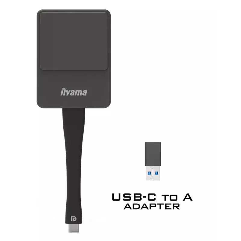 iiyama WP D002C viedtelevizora donglis USB 4K Ultra HD melns, sudrabs