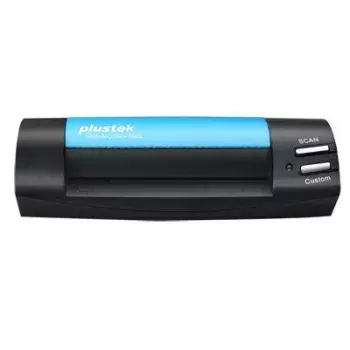Plustek MobileOffice S602 vizītkaršu skeneris 1200 x 1200 DPI A6 Melns, Zils