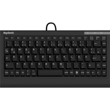 KeySonic ACK-595C+ (DE) tastatūra Office USB QWERTZ melna