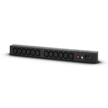 CyberPower PDU20BHVIEC12R strāvas sadalītājs (PDU) 12 AC kontaktligzdas 1U Melns