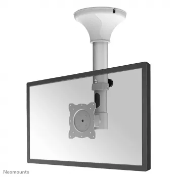 Neomounts FPMA-C025SILVER griestu stiprinājums monitoram/TV 10-30 collas - h 37-47 cm - slīpējams