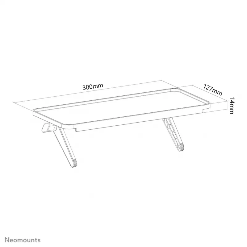 Neomounts AWL28-220BL1 Universāls plaukts multimediju ierīcēm